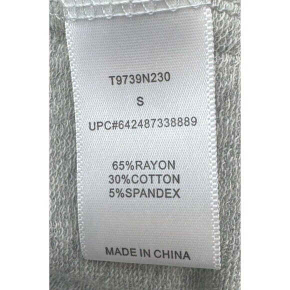 Tart Womens GRAY Open Front Modal Blazer w Ruched Sleeves Stretch Pockets Sz S - Picture 6 of 10